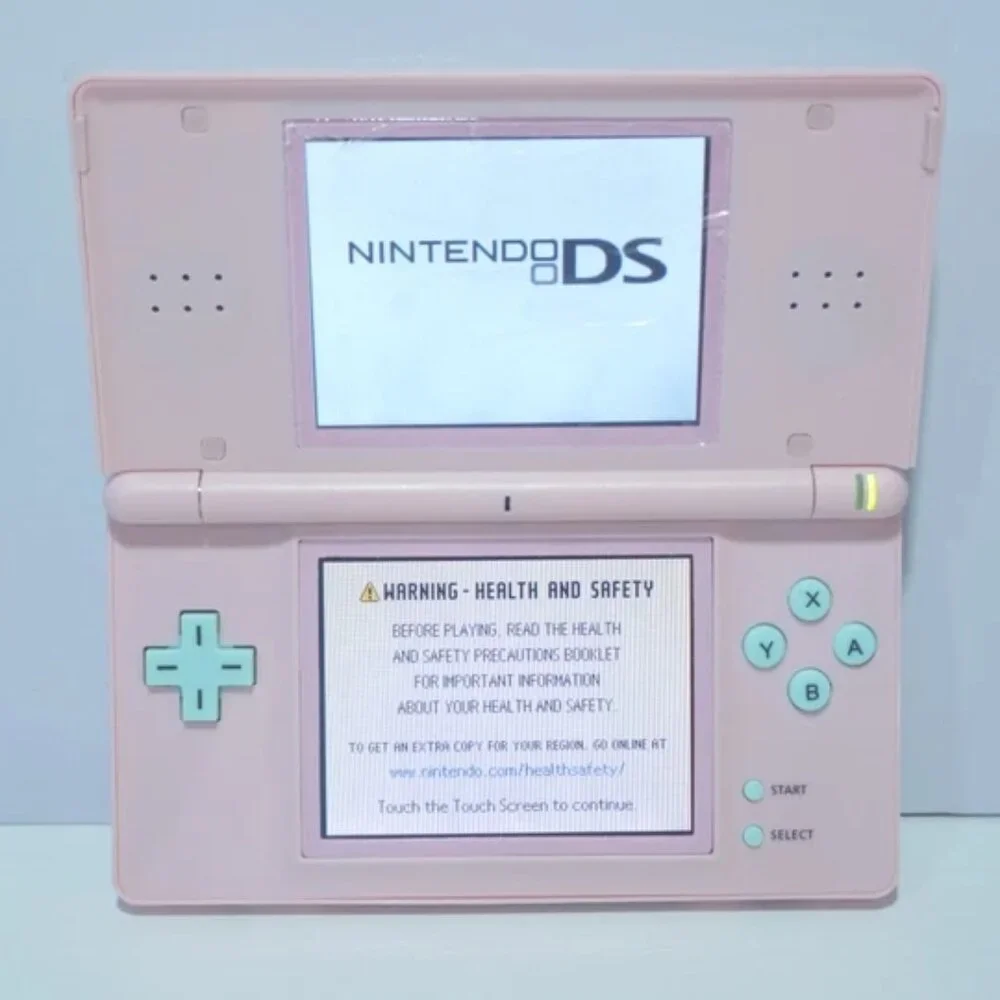 Nintendo DS Lite Cotton Candy Pink and Blue Handheld Videogame System w/ Charger